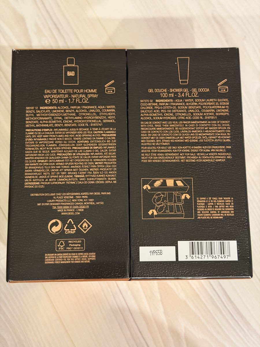 Diesel Profumi & Eau de Toilette: Diesel Bad Eau de Toilette Geschenkset – Nuovo e nell'imballaggio originale da Altenrhein venduto da Riccidp 3