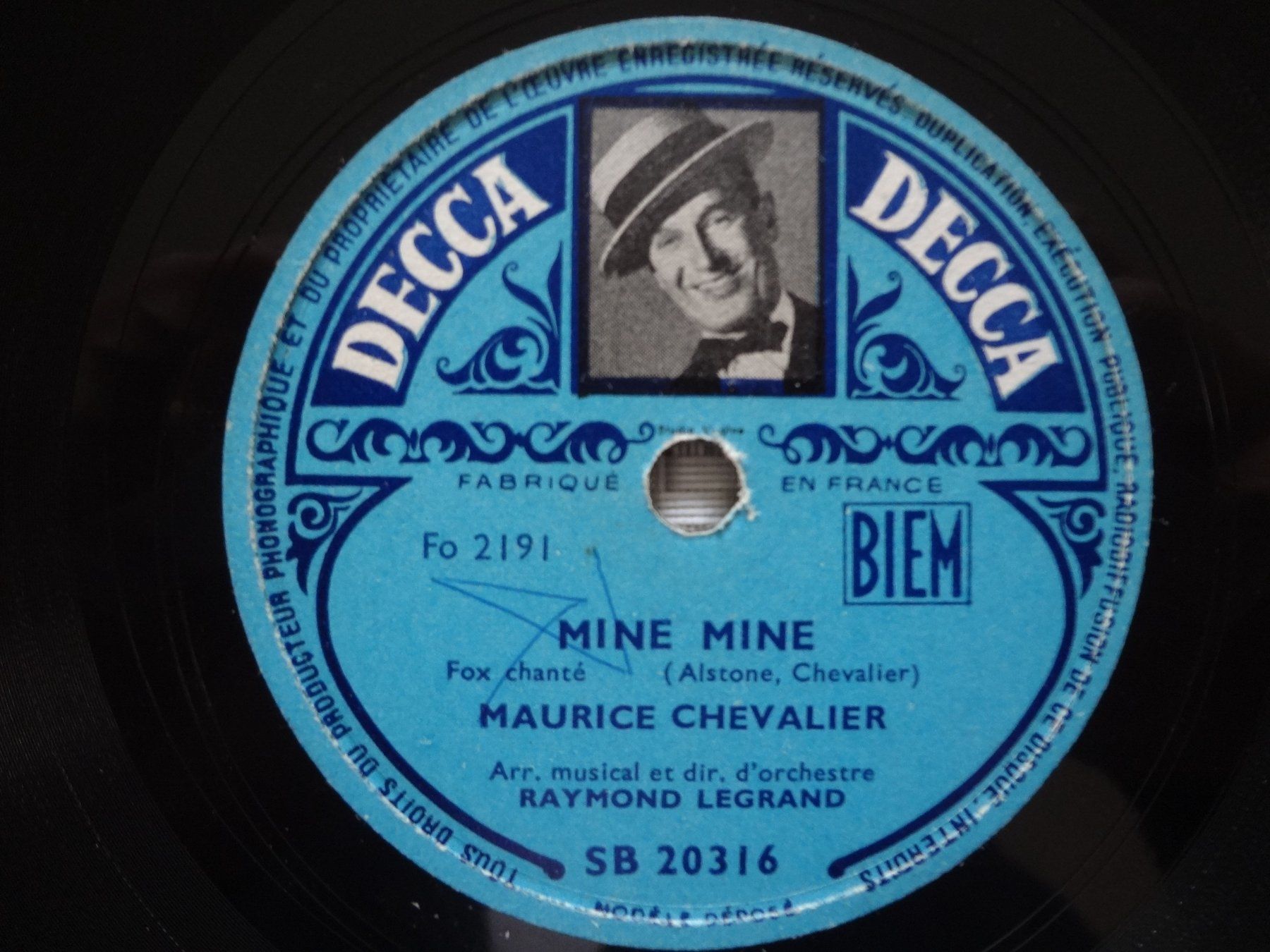 Dischi in vinile: Maurice Chevalier - 7 Disques 78 tours Decca – Usato da Aigle venduto da Robflac55 6