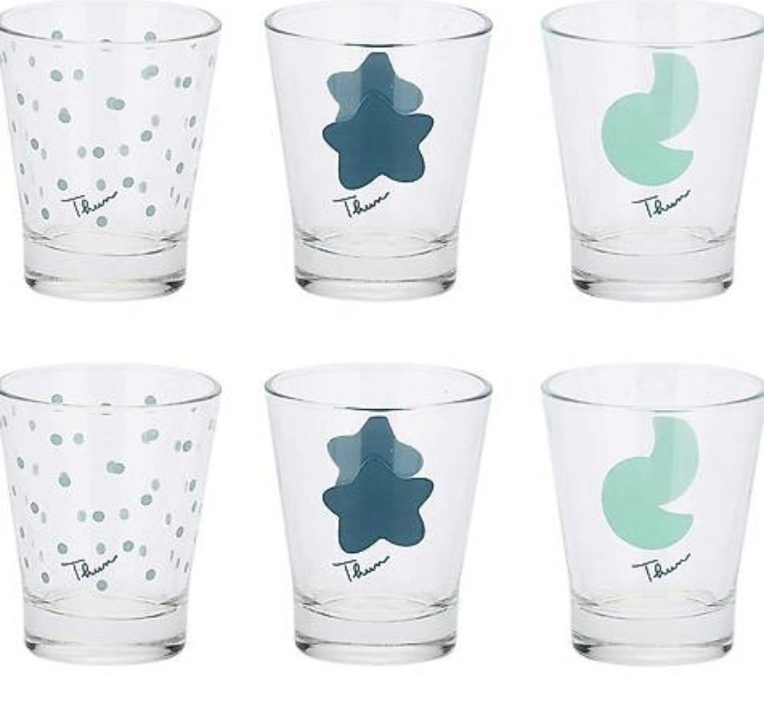 Geschirrsets: NEU Marke THUN Glas Set mit Tablett und 6 Gläser – Neu und originalverpackt aus Uster von Mooreas 2