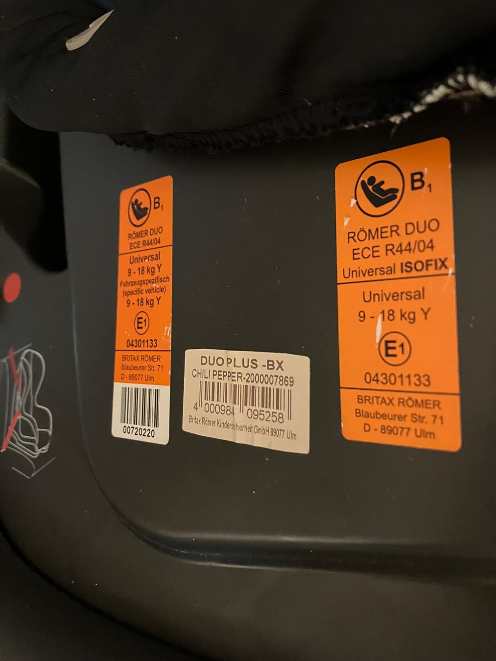 Britax Römer Seggiolini per auto: Britax Römer Duo Plus Kindersitz – Usato da Zürich venduto da Da_schoefli 2