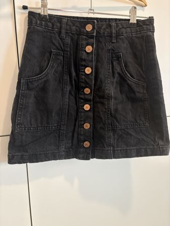 Jupe en jean Stradivarius noire taille 34 