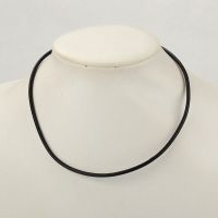 Kette Leder gewachst schwarz 2mm
