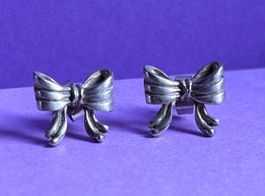 Silber Ohrenstecker Maschen