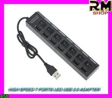 USB 2.0 Adapter 7 Anschlüsse LED