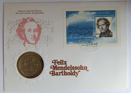 Numisbrief Felix Mendelssohn Bartholdy ab 1 Fr.!