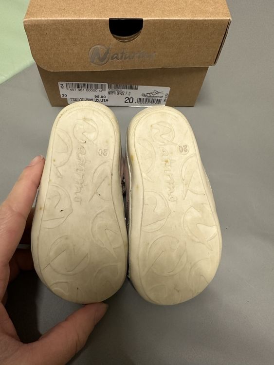 Naturino Chaussures filles: Naturino Sommer-Lauflern-Schuhe / Sandalen Gr. 20 (19) Leder – D'occasion à Toffen par jeapamale 1