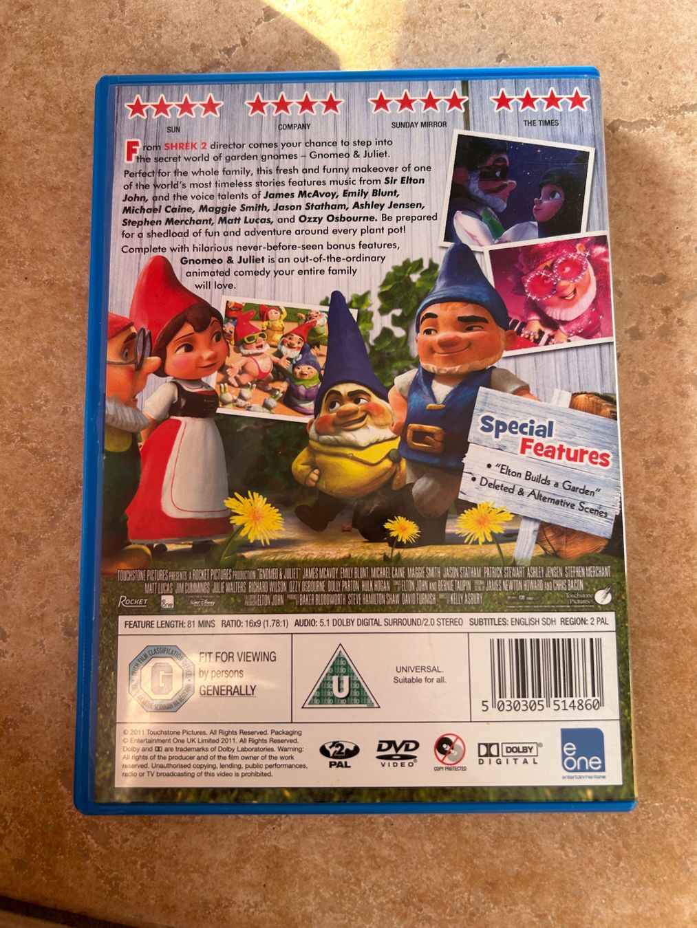Tutti i DVDs: Gnomeo & Juliet DVD – Usato da Oberkulm venduto da angela_05 1