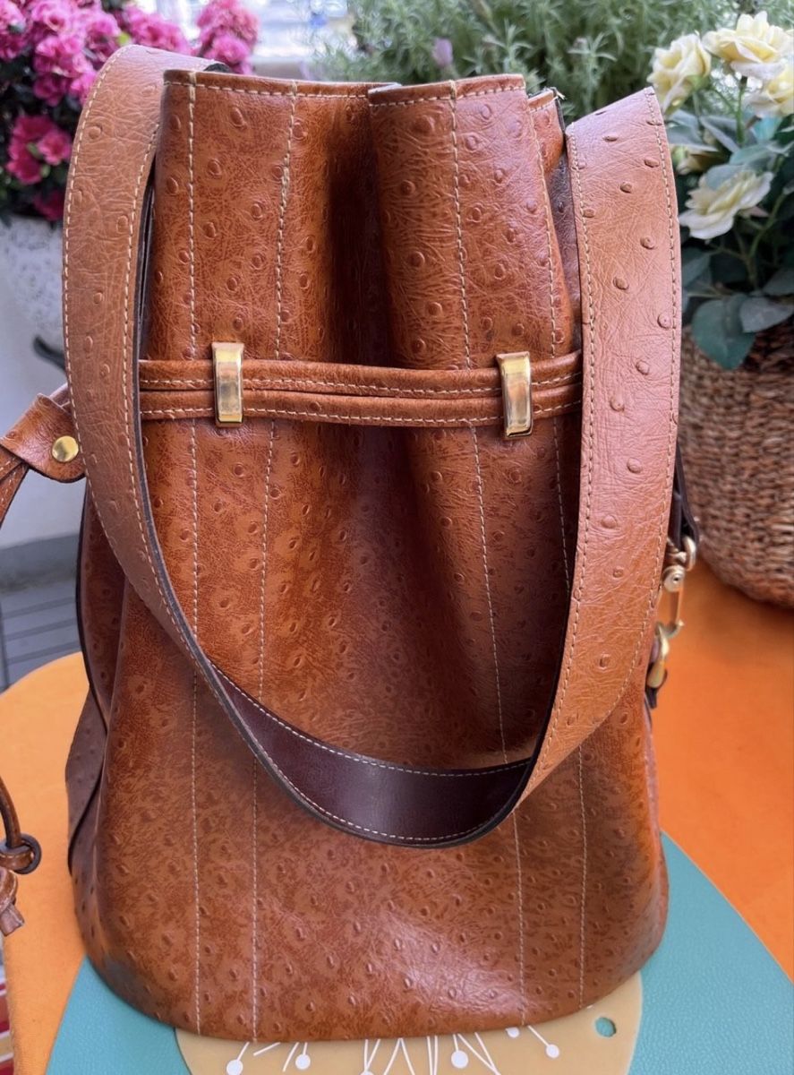 Taschen für Damen: Sac seau vintage brun camel – Gebraucht aus Genève von mar_mkc7 3