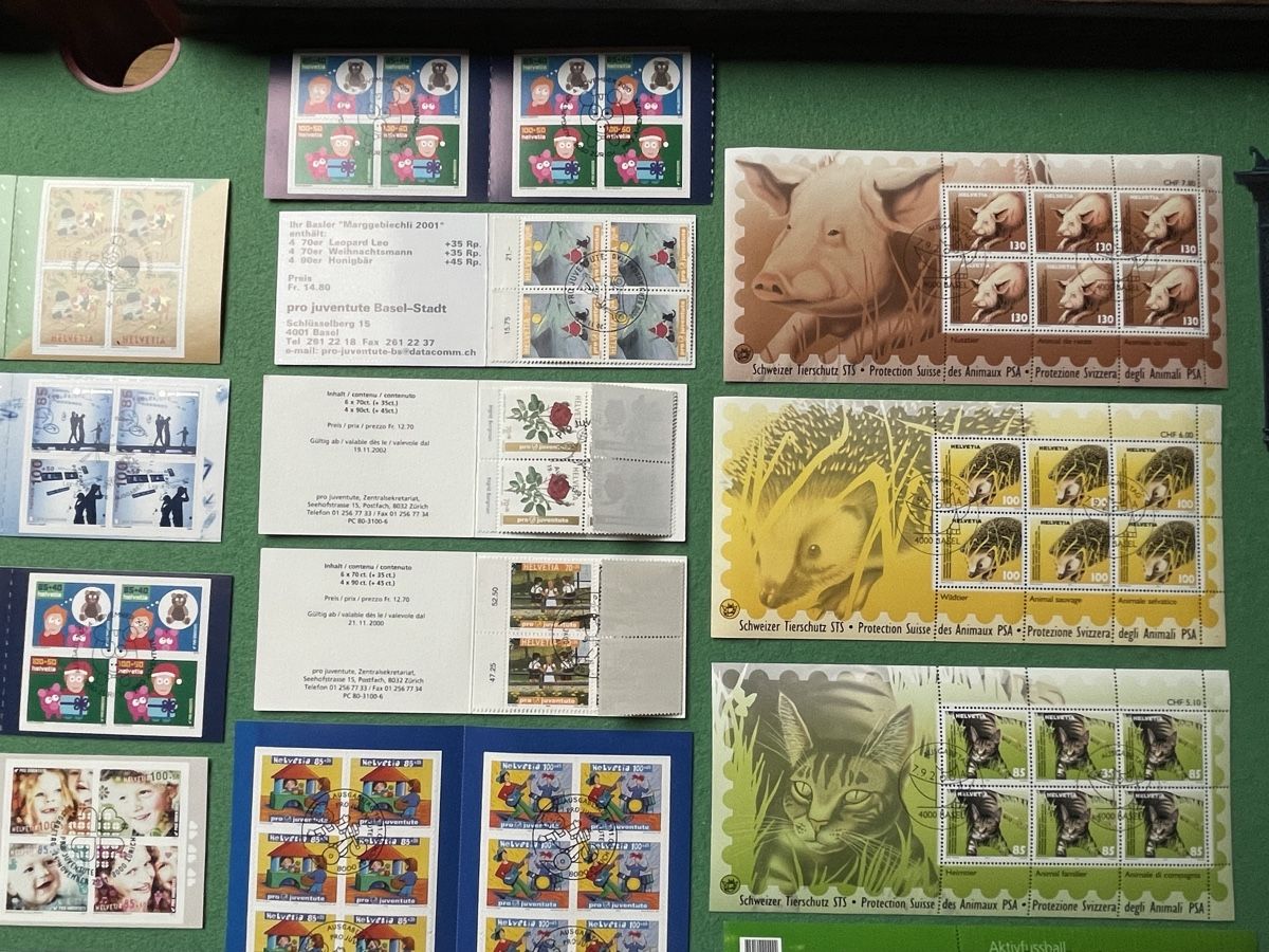 Alle Briefmarken: lot de feuille de timbres suisse. – Gebraucht aus peseux von laurencephil 5