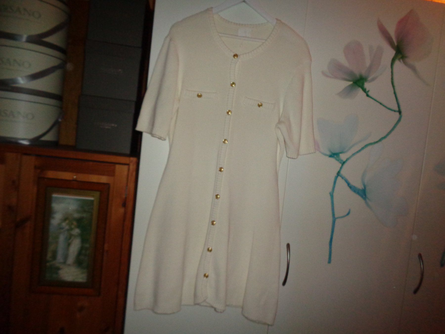 H&M Vestiti: *** Strickkleid *** / weiss / hübsche Knöpfe / H&M – Usato da Othmarsingen venduto da Leuchtturmlady 2