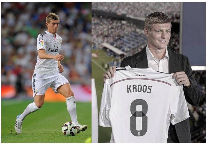 Real Madrid Canottiere & Pantaloni: Original Real Madrid 2014/2015 Kroos – Usato da Windisch venduto da RealJerseys 2