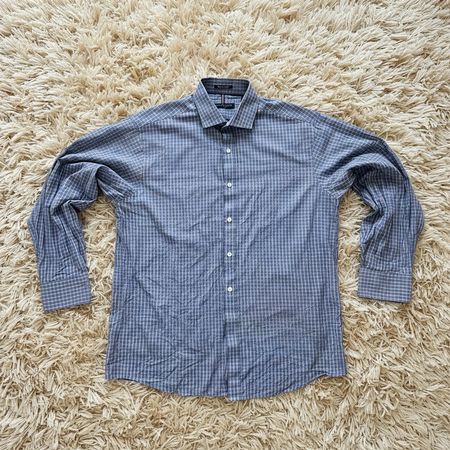 Chemise Tommy Hilfiger homme L carreaux vintage bleu/blanc m