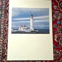 Hochwertige Offset-Lithografie "Corsewall Leuchtturm"