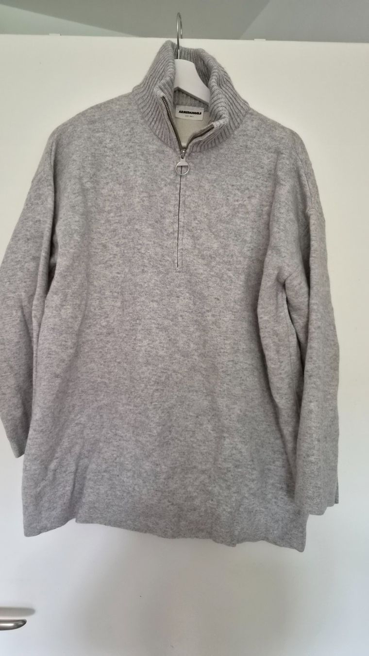 Armedangels Pulls & Sweat-shirts: Grauer Half zip Strickpulli | Armedangels – D'occasion à Zürich par lilu010