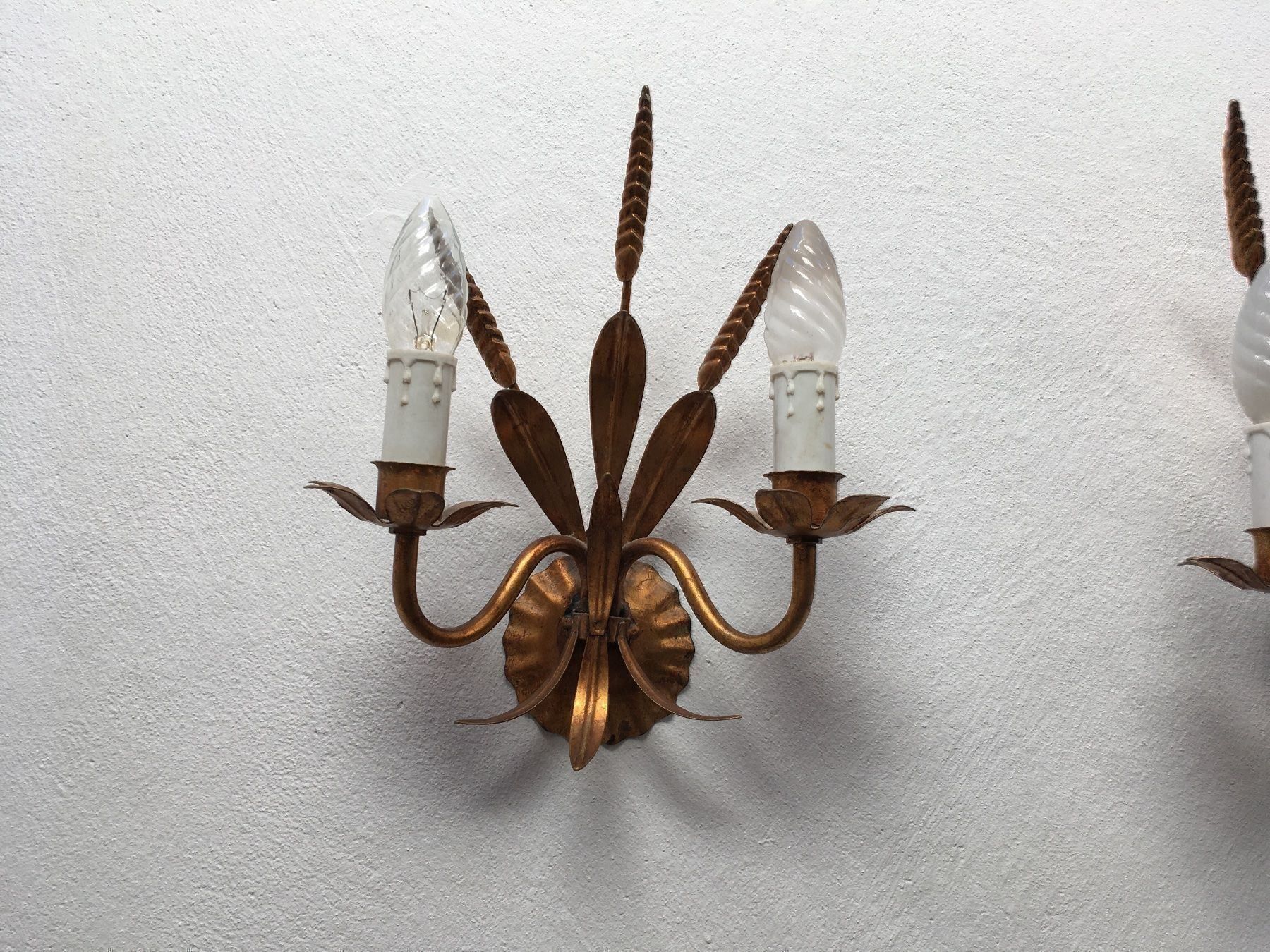 Lampade: Set d’applique épis de blé fer forgé – Usato da Vernier venduto da Leandro055 1