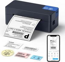 Thermo Etikettendrucker Bluetooth 4x6 Versandetiketten Neu