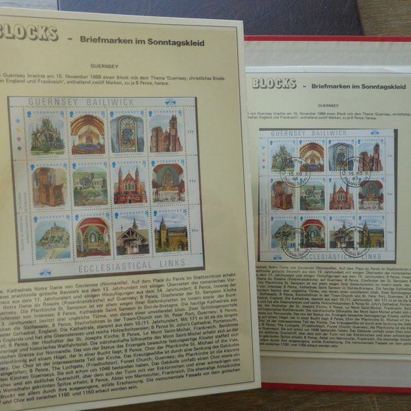 Tutti i francobolli: BLOCKS / BOGEN - GIBRALTAR, GROSSBRITANNIEN, GUERNSEY.... – Usato da Egliswil venduto da Trens01 9