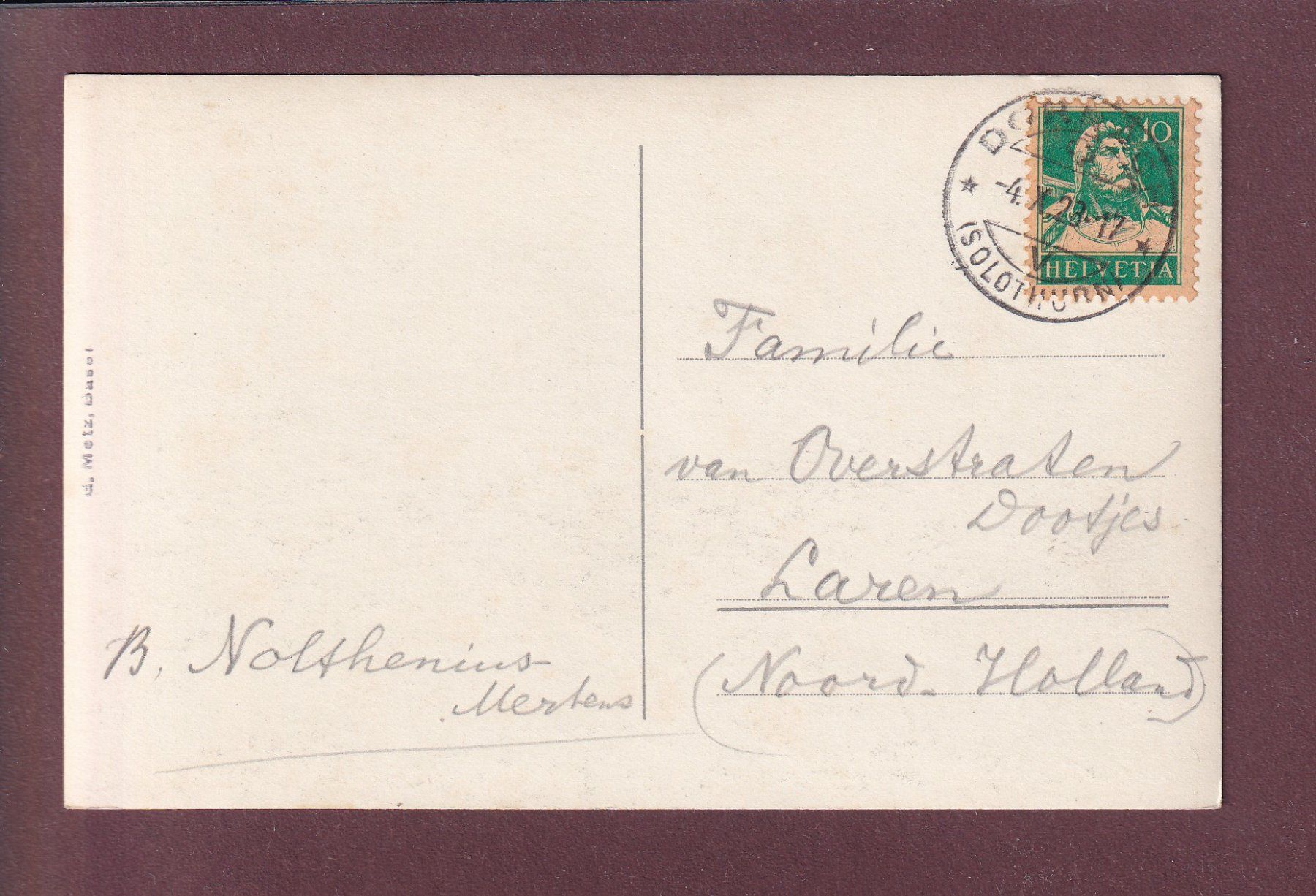 Cartoline postali: DORNACH - Goetheanum - 1928 – Usato da Pully venduto da nicecards 1
