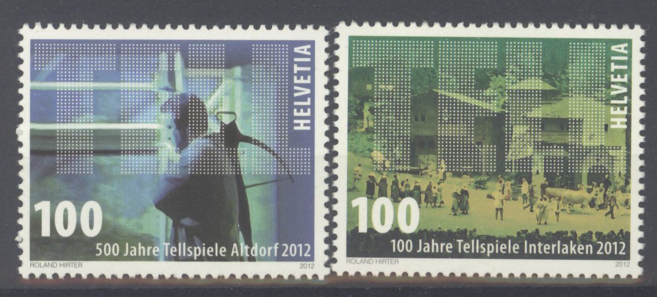Tutti i francobolli: 2012, Jubiläen Tellspiele ** – Usato da Willisau venduto da Vollstempel