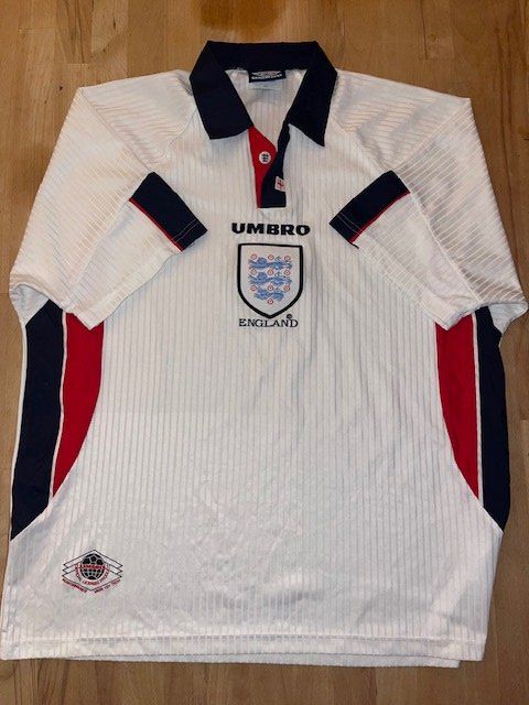 Umbro Canottiere & Pantaloni: England Retro Jersey 1998/99 UMBRO – Usato da Flawil venduto da bridge28