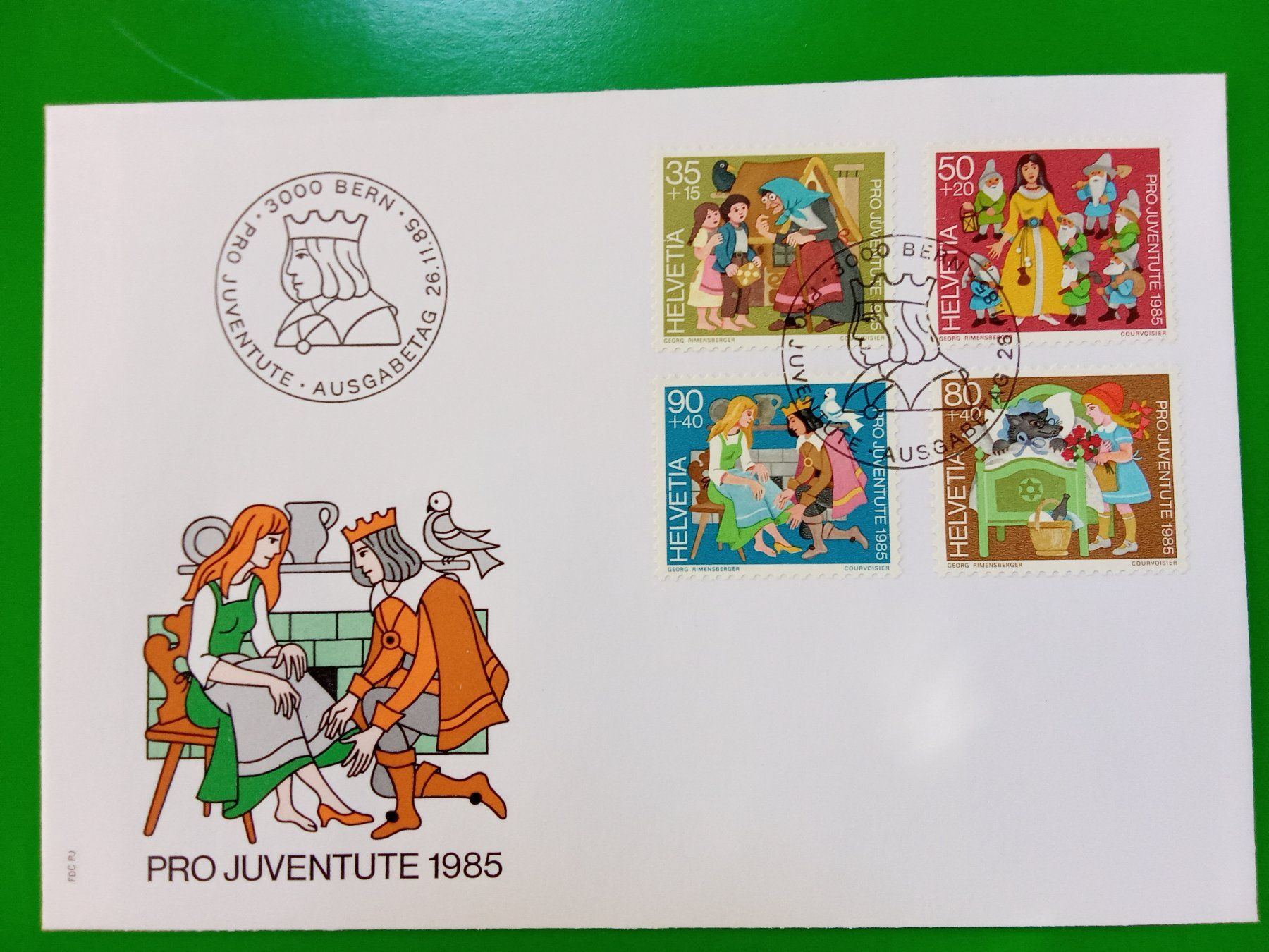 Tutti i francobolli: 5 Ersttagsbriefe Bern 26.11.1985 - Pro Juventute – Nuovo (secondo la descrizione) da Bilten venduto da Bora3 2