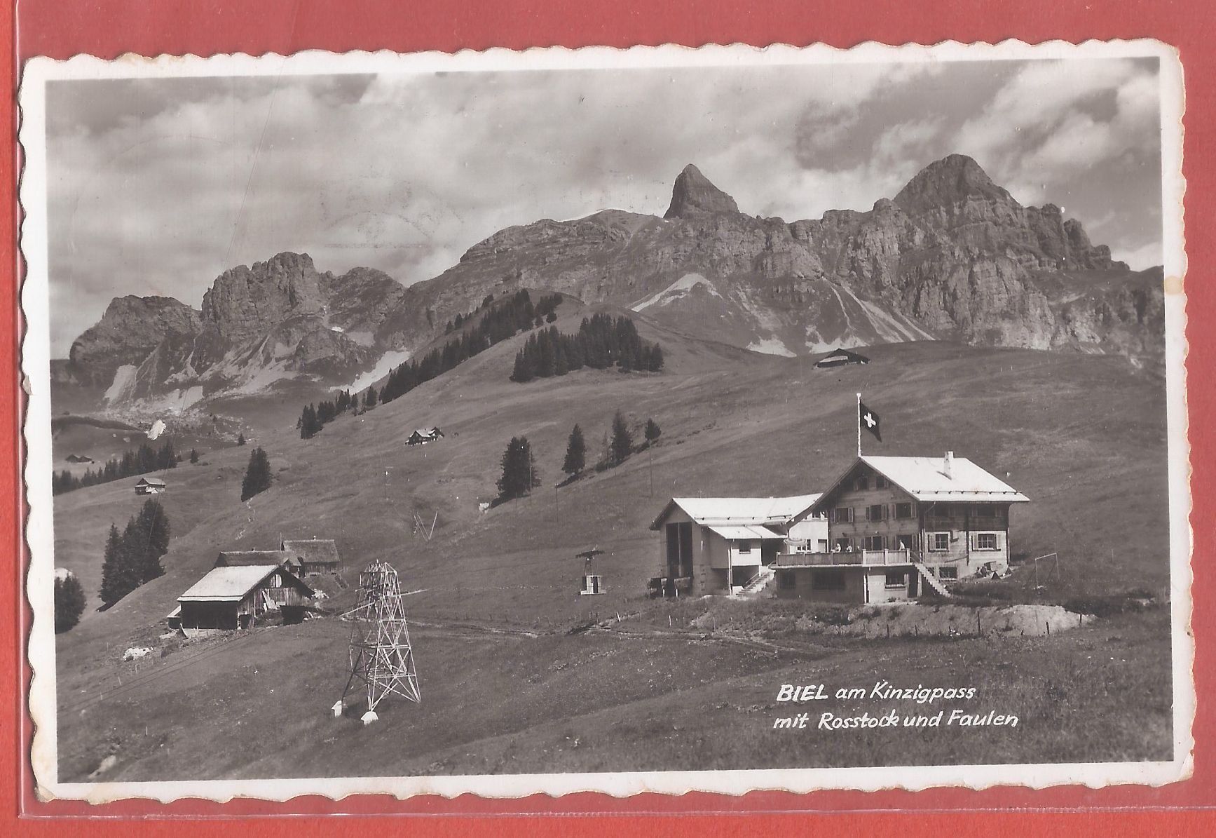 Cartoline postali: Biel am Kinzigpass bei Bürglen - ca. 1940 – Usato da Fislisbach venduto da Porano