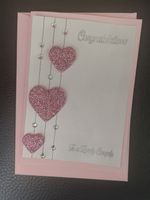 Handgemachte Hochzeitskarte