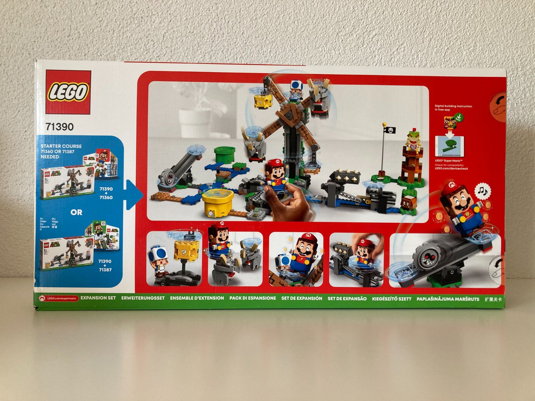 Lego Giocattoli: Lego Super Mario 71390 Reznor Knockdown – Nuovo e nell'imballaggio originale da Beringen venduto da pkr_z622 1