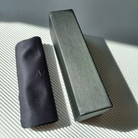 BRILLENETUI von ANDY WOLF. 1 x Stück. Schwarz. Neu.