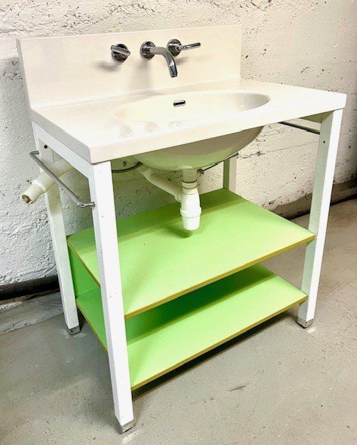 Spülbecken & Waschbecken: Gebrauchtes Lavabo Keramik  mit Unterbau – Gebraucht aus Riedtwil von wiederverwendung 1