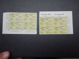 1949 F45 & F45b 4er Block postfrisch** SBK2020 1280.00