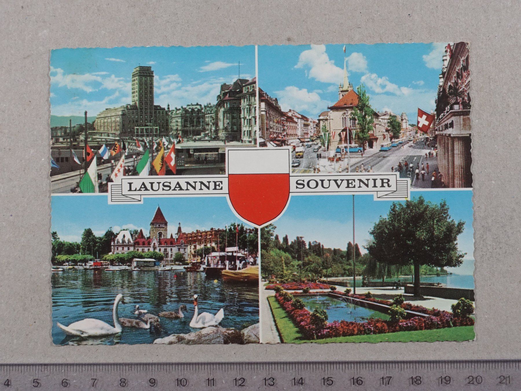 Cartoline postali: Lausanne, 1968 – Usato da Lenzburg venduto da fh1