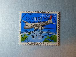 1997 Sondermarke Nordatlantikflüge 918 ET Vollstempel