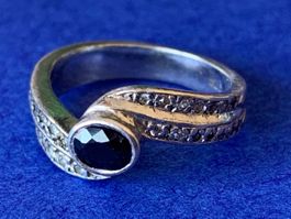 Silberring onyx EDEL weiss (49)