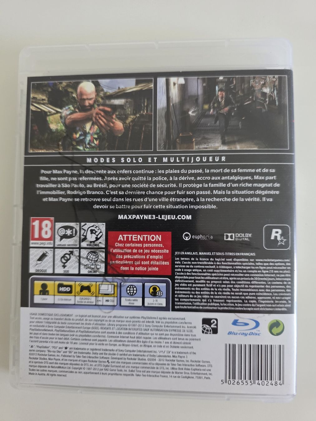 Sony Spiele: Max Payne 3 PS3 – Gebraucht aus Bonstetten von oli_6dkl 2