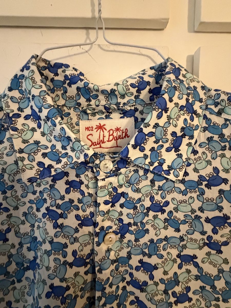 Camicie: Camicia Saint Barth con granchi taglia M cotone nuova – Usato da Lugano venduto da can_xdd8