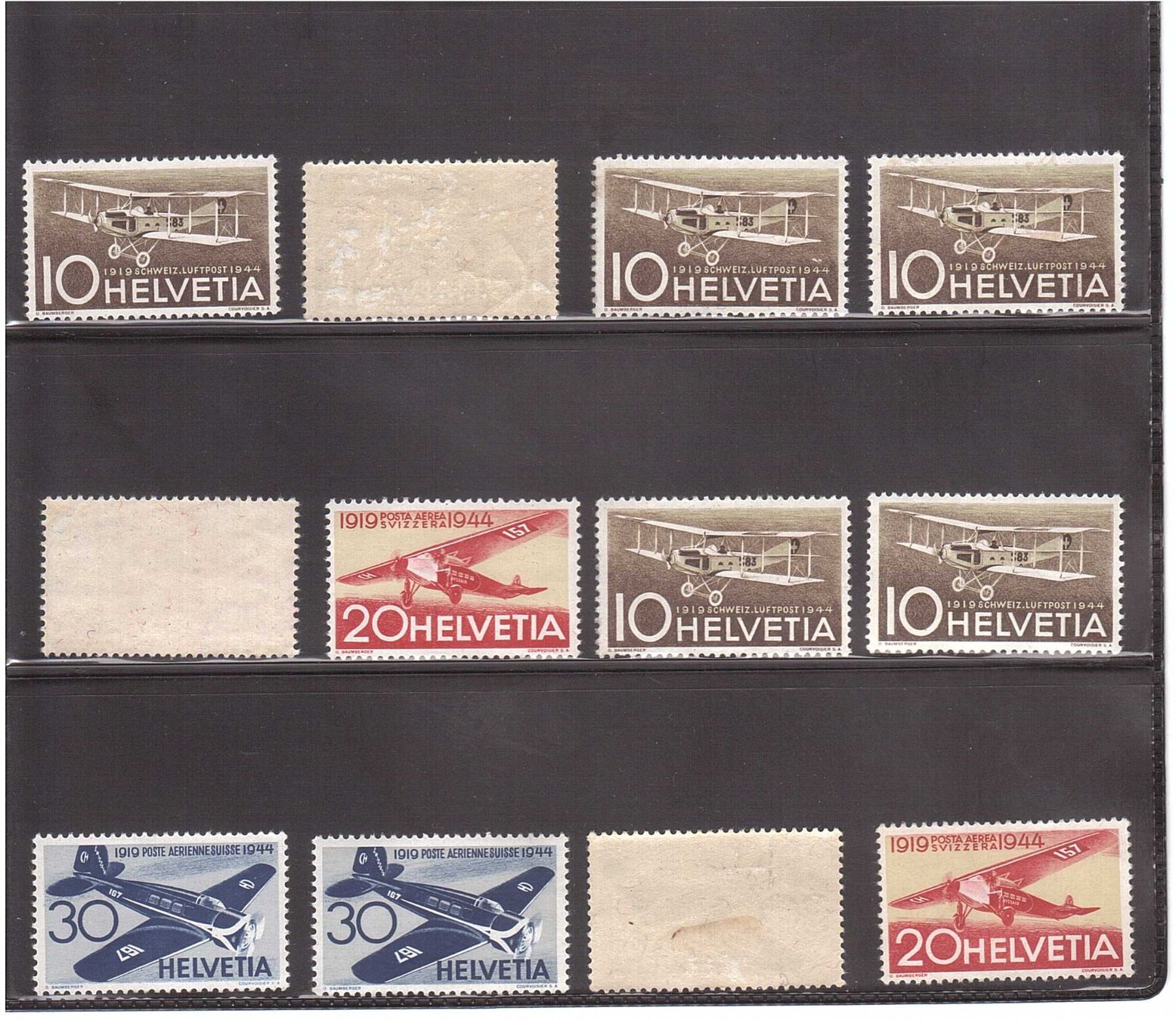 Alle Briefmarken: 1944 Restlos 25 Jahre Flugpost – Gebraucht aus Rheinau von loxis 1