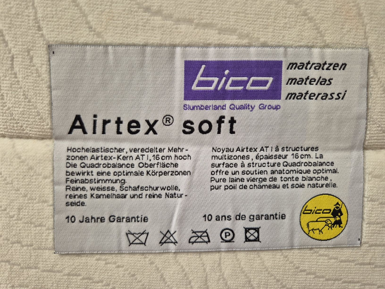 Bico Matratzen: Matratze Bico, soft, 160x200cm  – Gebraucht aus Domat/Ems von ver_7q9b 1