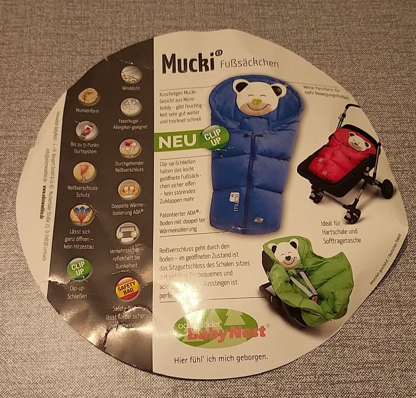 Mucki Carrozzine: Kindersack / Sac poussette bébé Mucki – Usato da Coldrerio venduto da dgv 2