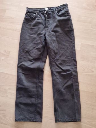 Zara Jeans Mid Waist Straight Leg Gr. 36/38 Braun