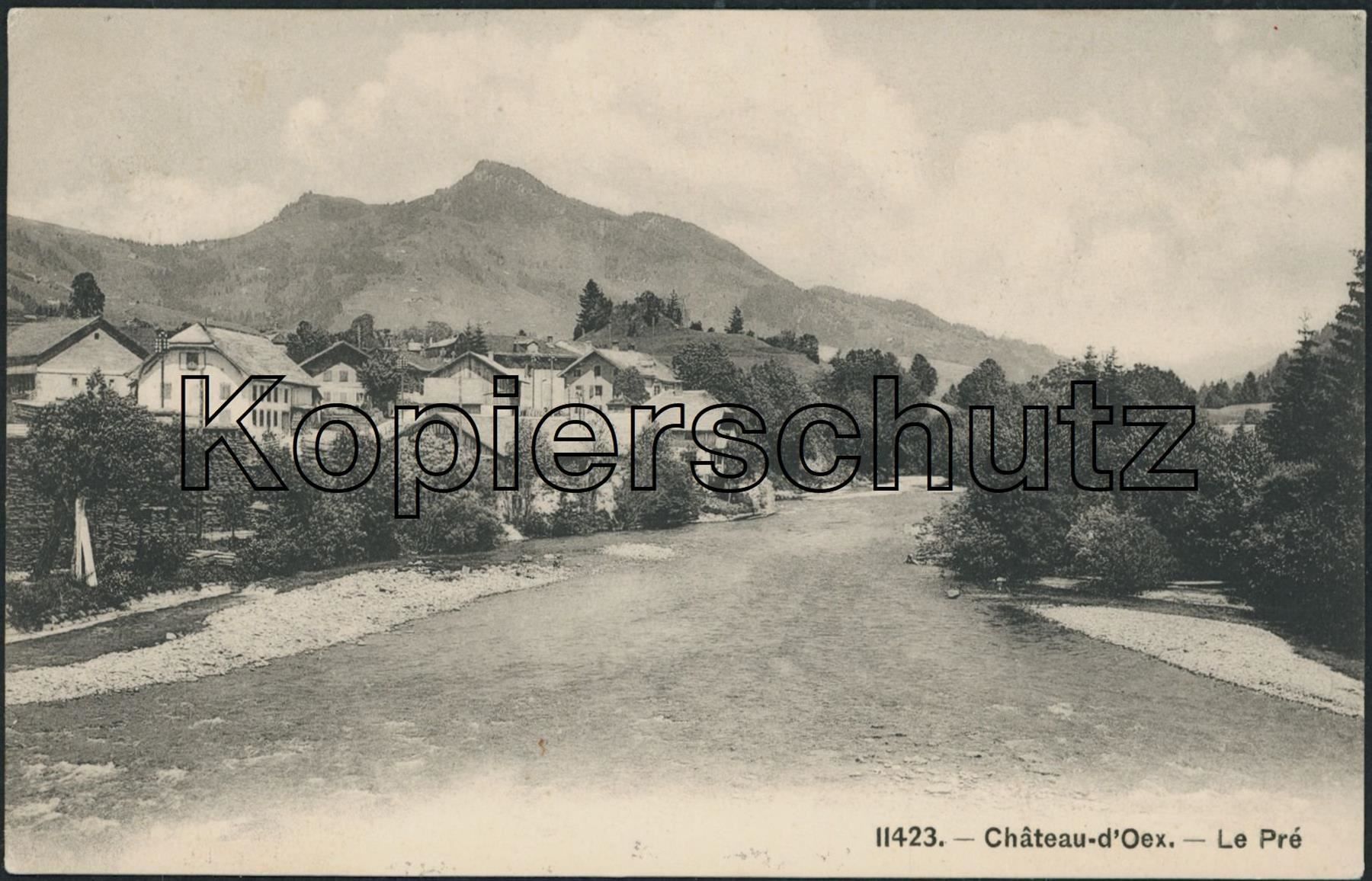 Cartoline postali: VD Le Pré - Château d'Oex – Usato da Schindellegi venduto da leecollect
