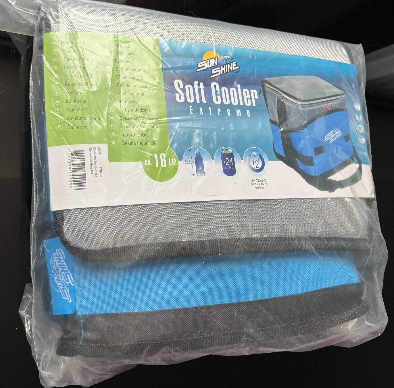 Kühlschränke & Kühlen: Kühltasche Sunshine 16 Lt. Blau / Silber – Neu und originalverpackt aus Dörflingen von  1