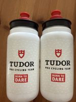 Trinkflaschen TUDOR PRO CYCLING TEAM 2er Set weiss/rot