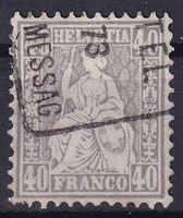 TOP Sitzende Helvetia "40", Nr.42, SBK 220.-