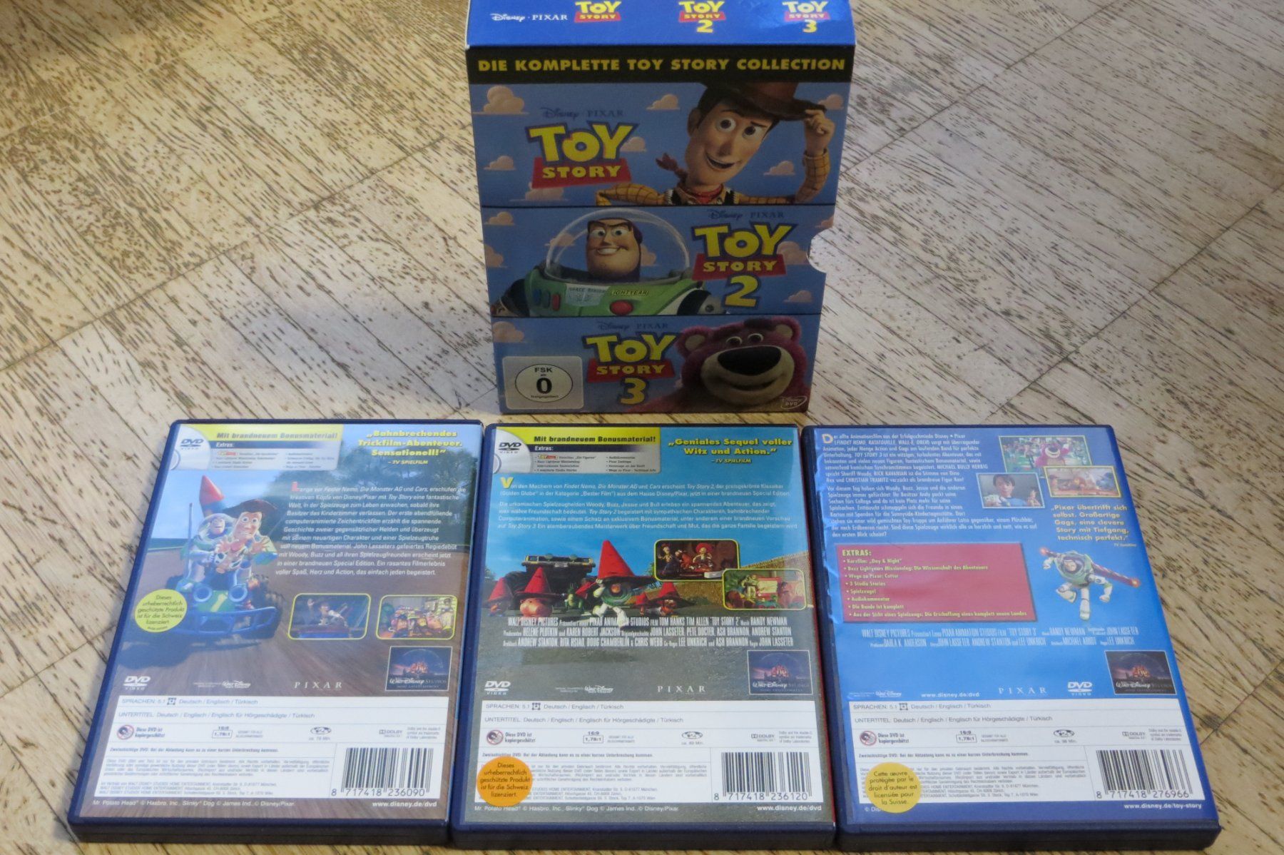 Tutti i DVDs: Toy Story 1-3 DVD – Usato da Brugg AG venduto da Finlandia 4