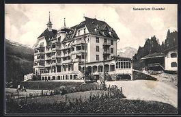 AK Clavadel, Blick zum Sanatorium