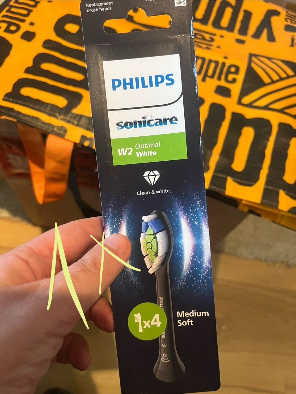 Oral B Cura dei denti: Philips W2 Optimal white noir x4 – Nuovo e nell'imballaggio originale da Noville venduto da Berlusconi55