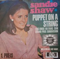 Vinyl Single Sandie Shaw - Puppet On A String