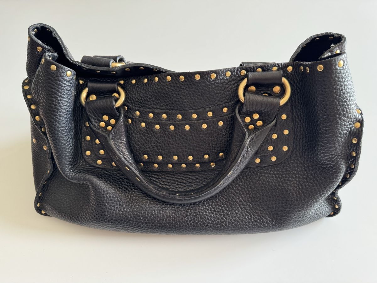 Celine Borse da donna: Celine Boogie Bag, schwarzes Leder & Nieten – Usato da Zollikon venduto da stl_8677 8