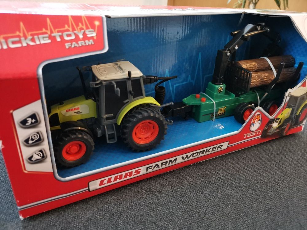 Dickie Toys - Tracteur CLAAS et Remorque